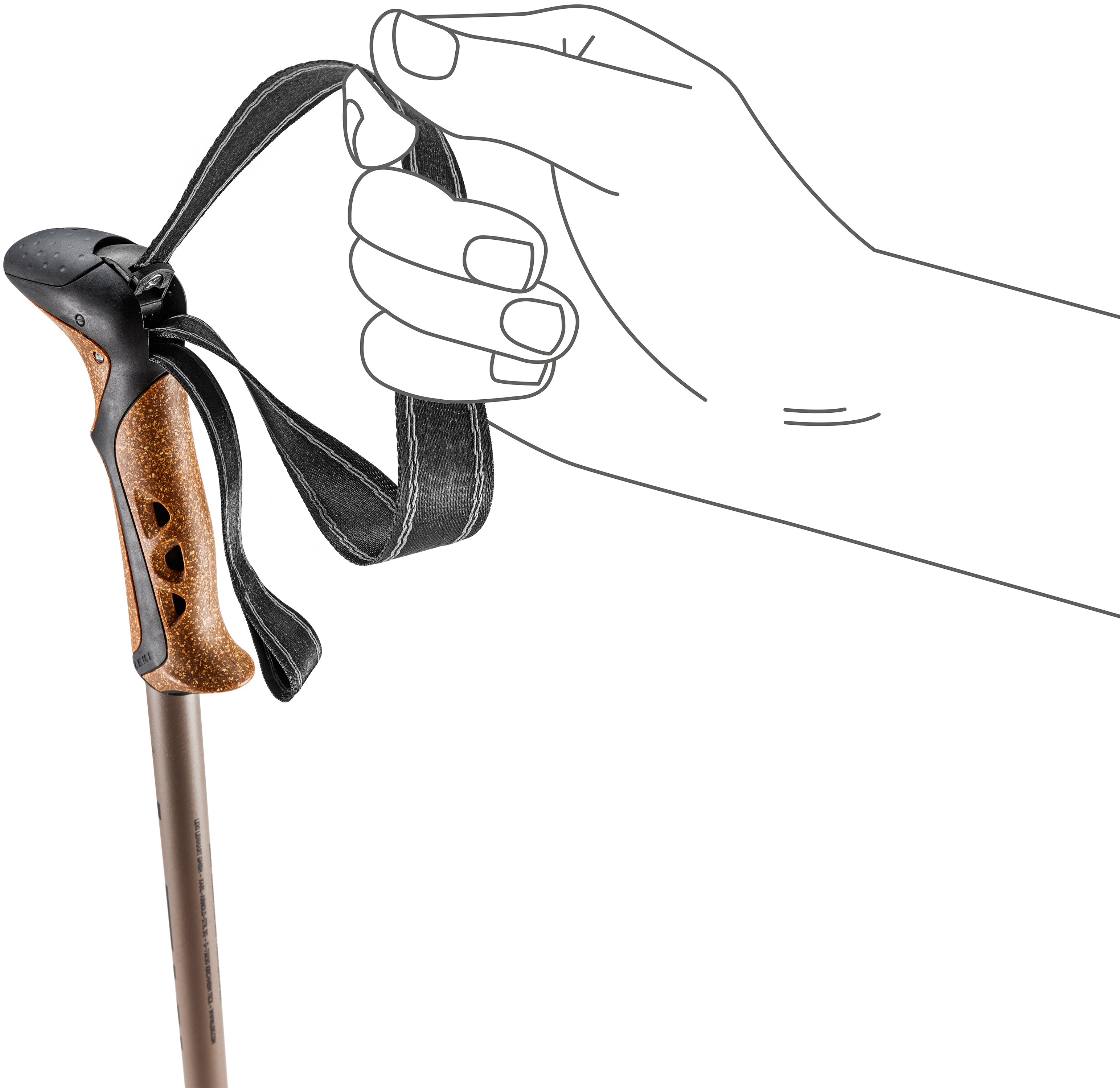 Khumbu Walking Poles - Black