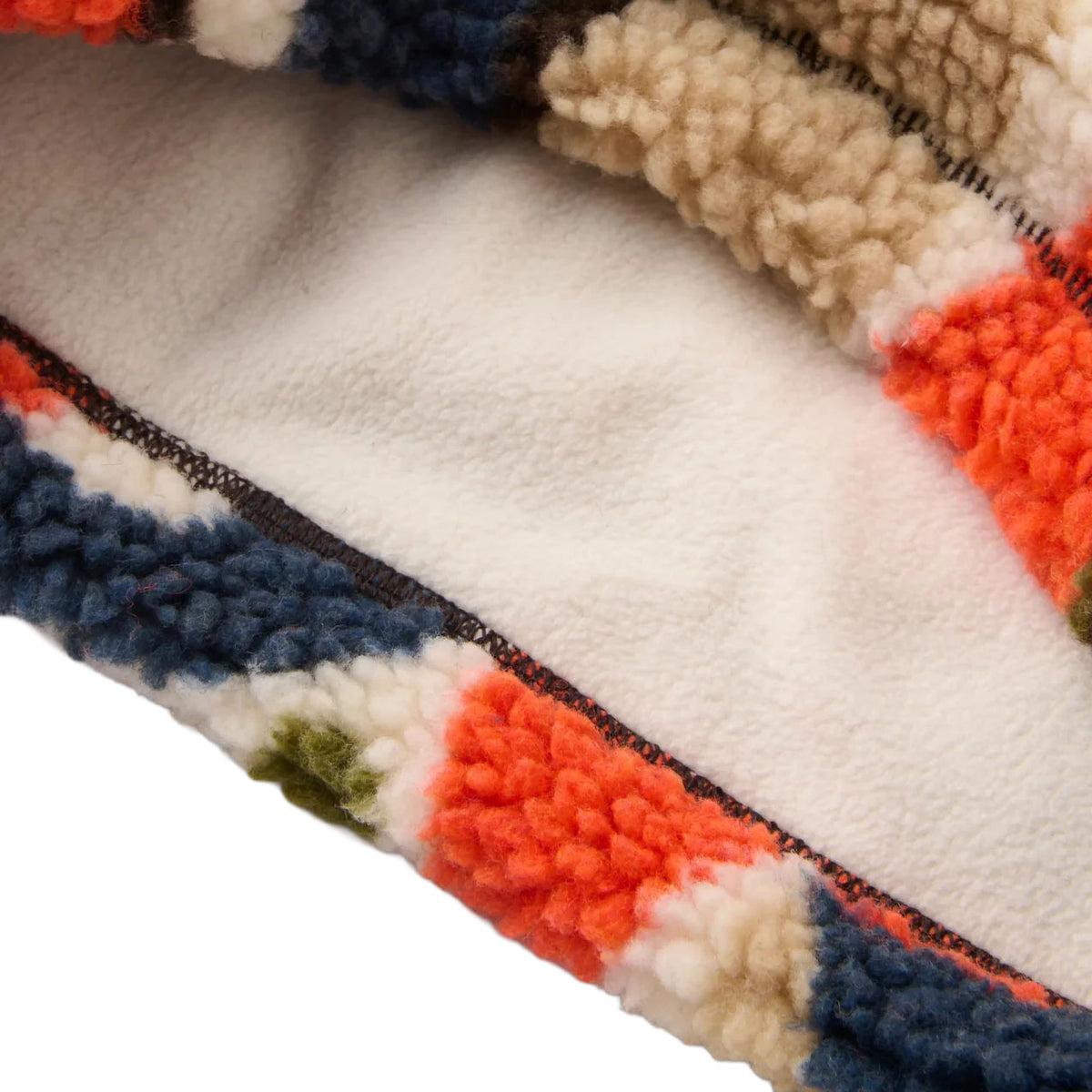 Unisex Mulled Sherpa Fleece Snood - Green / Multi