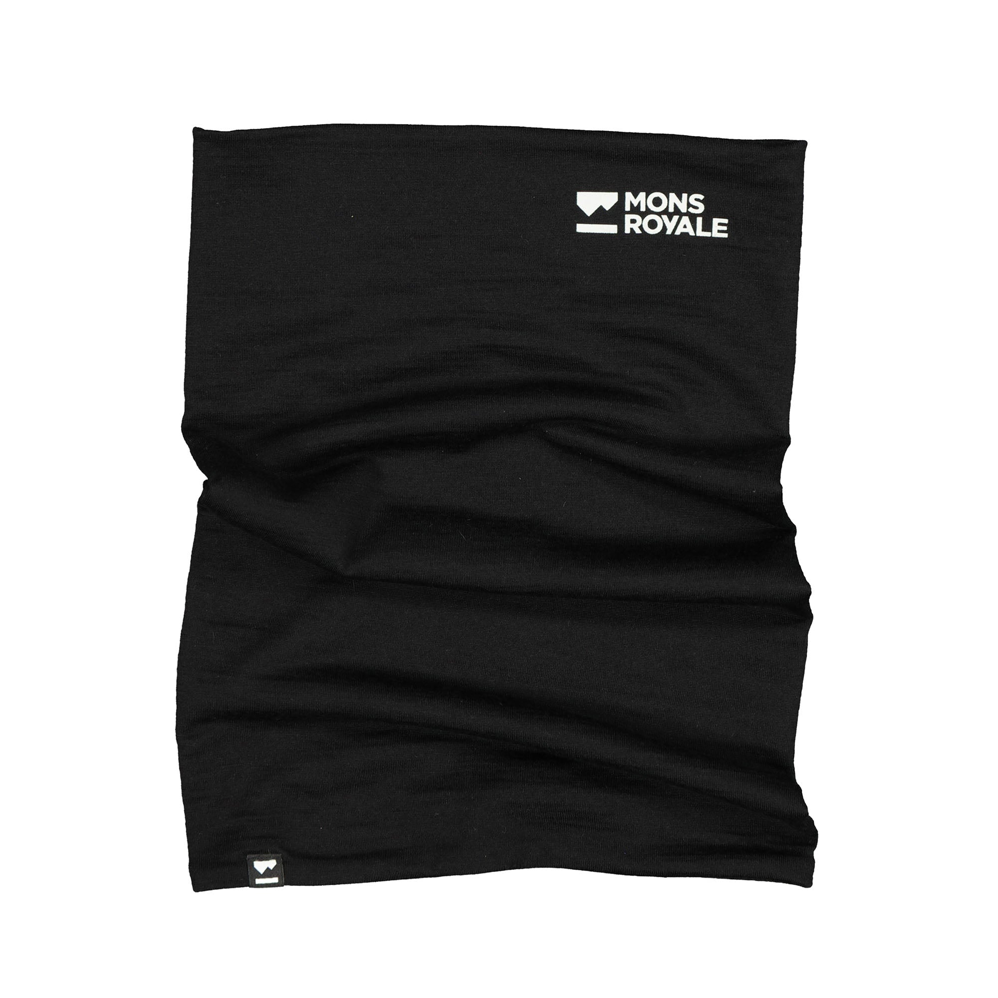 Double Up Merino Neckwarmer - Black