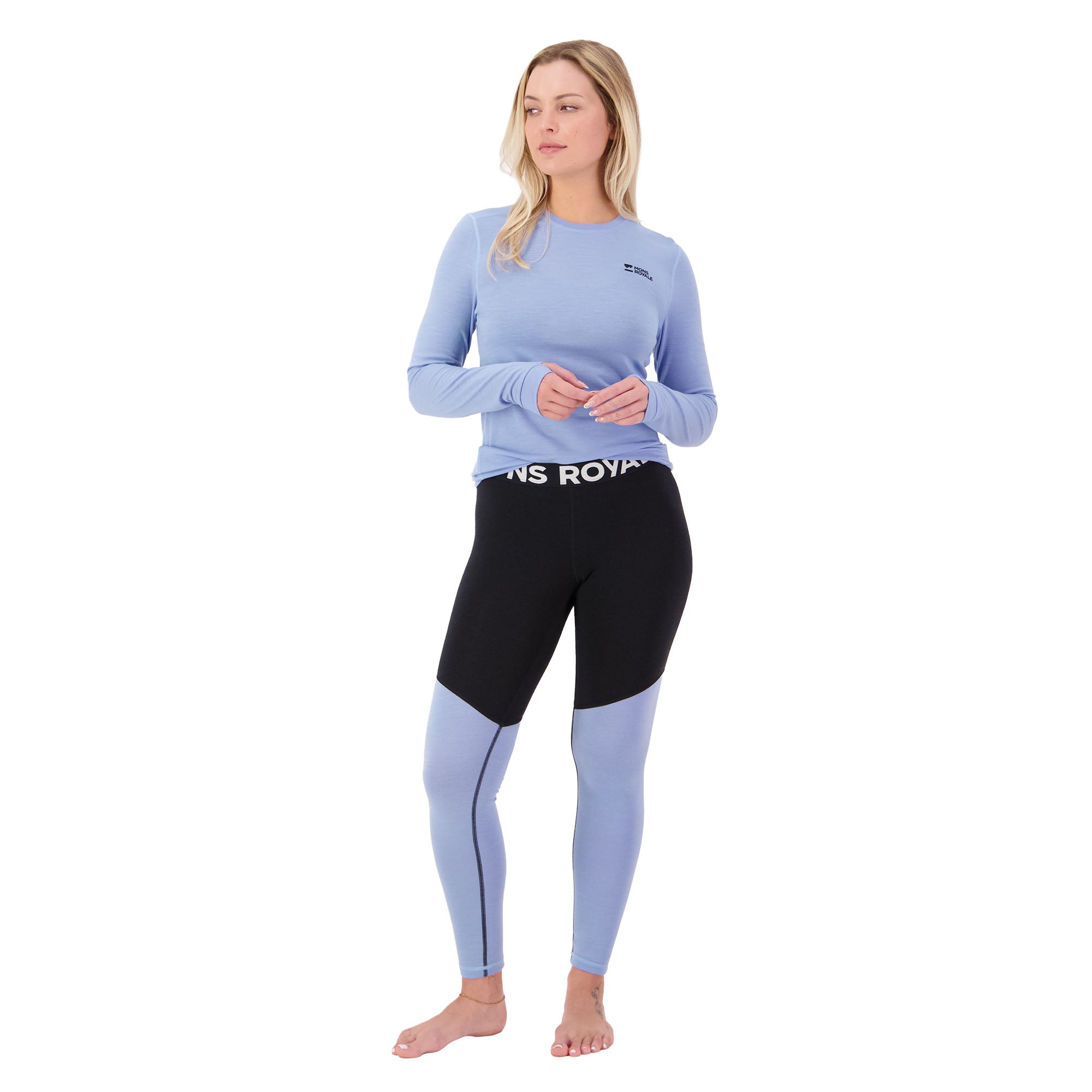 Women’s Cascade Merino Base Layer Leggings - Blue