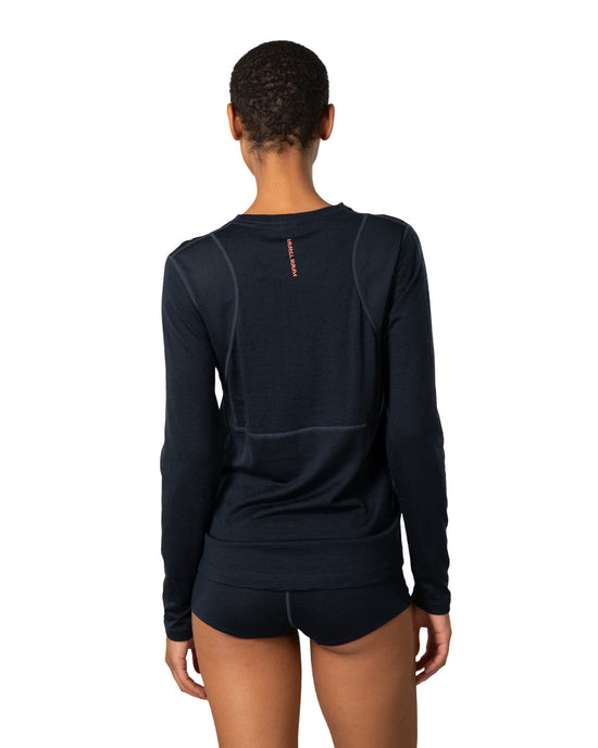 Women's Embla Wool Long-Sleeve Base Layer Top - Navy