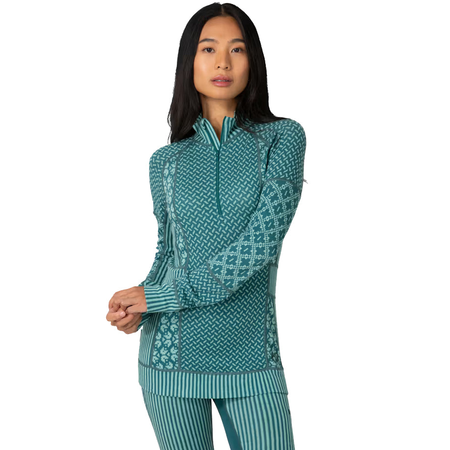 Women's Smekker ½ Long-Sleeve Base Layer Top - Green