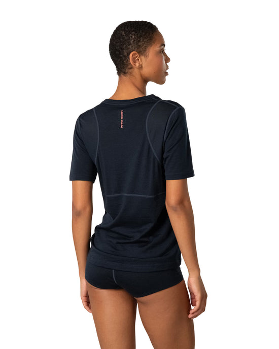 Women's Embla Wool Short-Sleeve T-Shirt - Navy