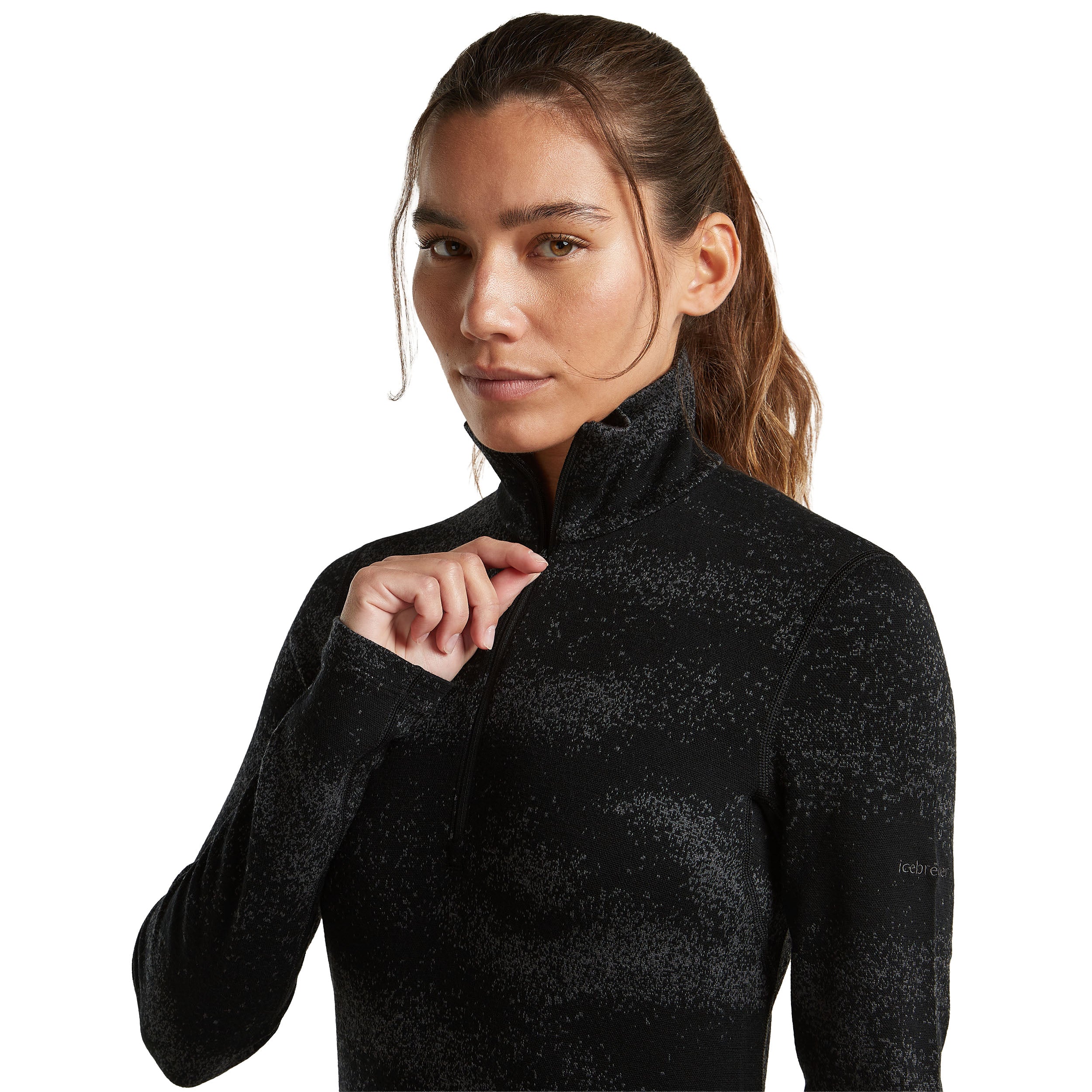 Women's 260 Vertex Long Sleeve Half Zip - Black