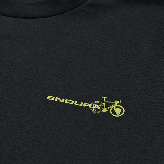 Unisex Pedal Power Graphic T-Shirt - Grey