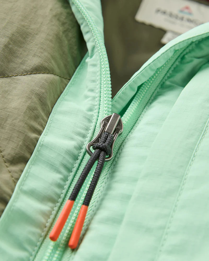 Women's Lara Quilted Jacket - Grey / Green