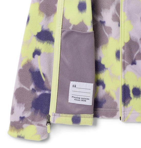 Kids' Benton Springs II Printed Full Zip Fleece - Purple