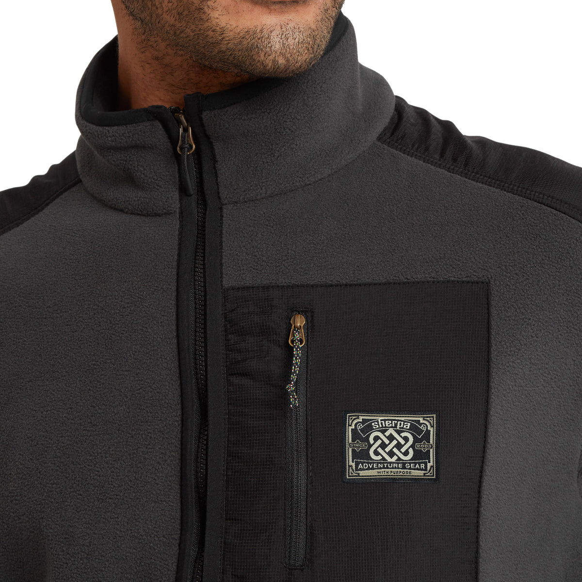 Men's Sanu Full Zip Fleece - Black