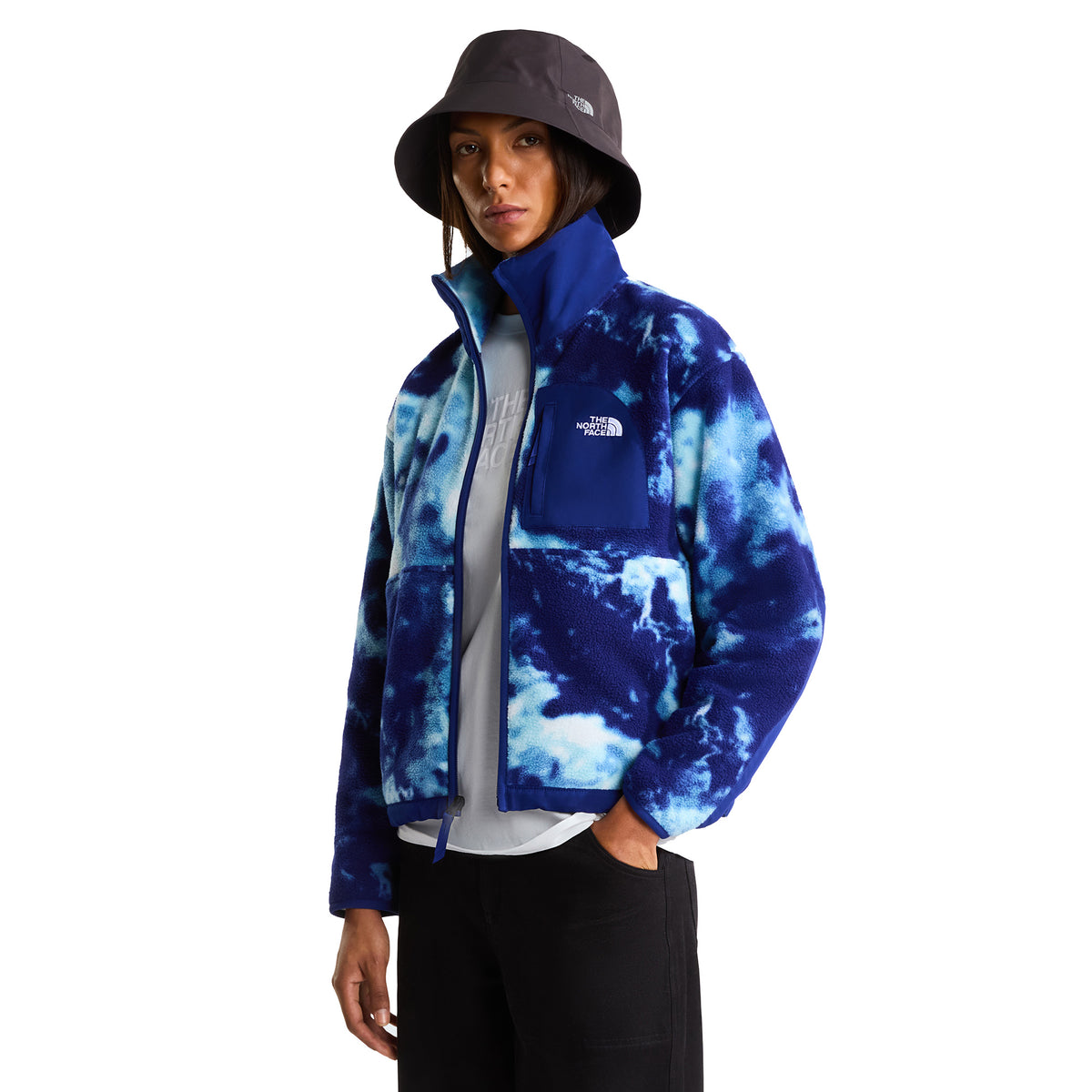 Women's Yumiori Off Peak Printed Full Zip Fleece Jacket - Blue
