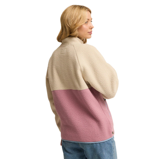 Women's Home 1/2 Zip Sherpa Fleece - Cream
