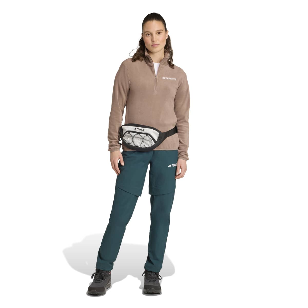 Women's Multi Essentials 1/2 Zip Fleece - Brown