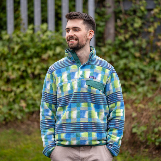 Men's Lightweight Synchilla Snap-T Pullover - Blue / Green