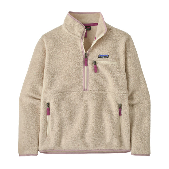 Women's Retro Pile Marsupial Fleece - Cream / Pink