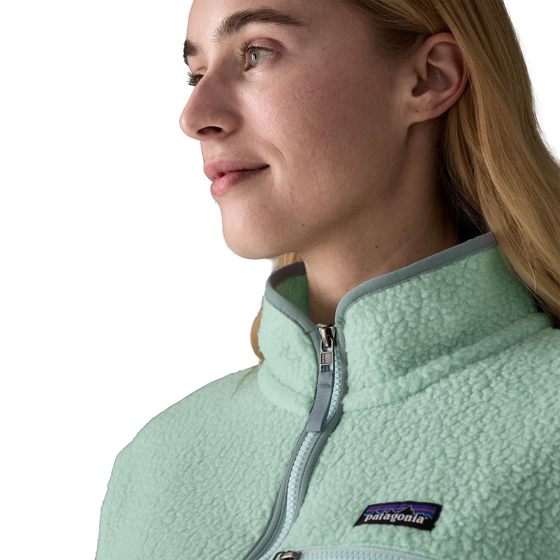 Women's Retro Pile Marsupial Fleece - Light Green