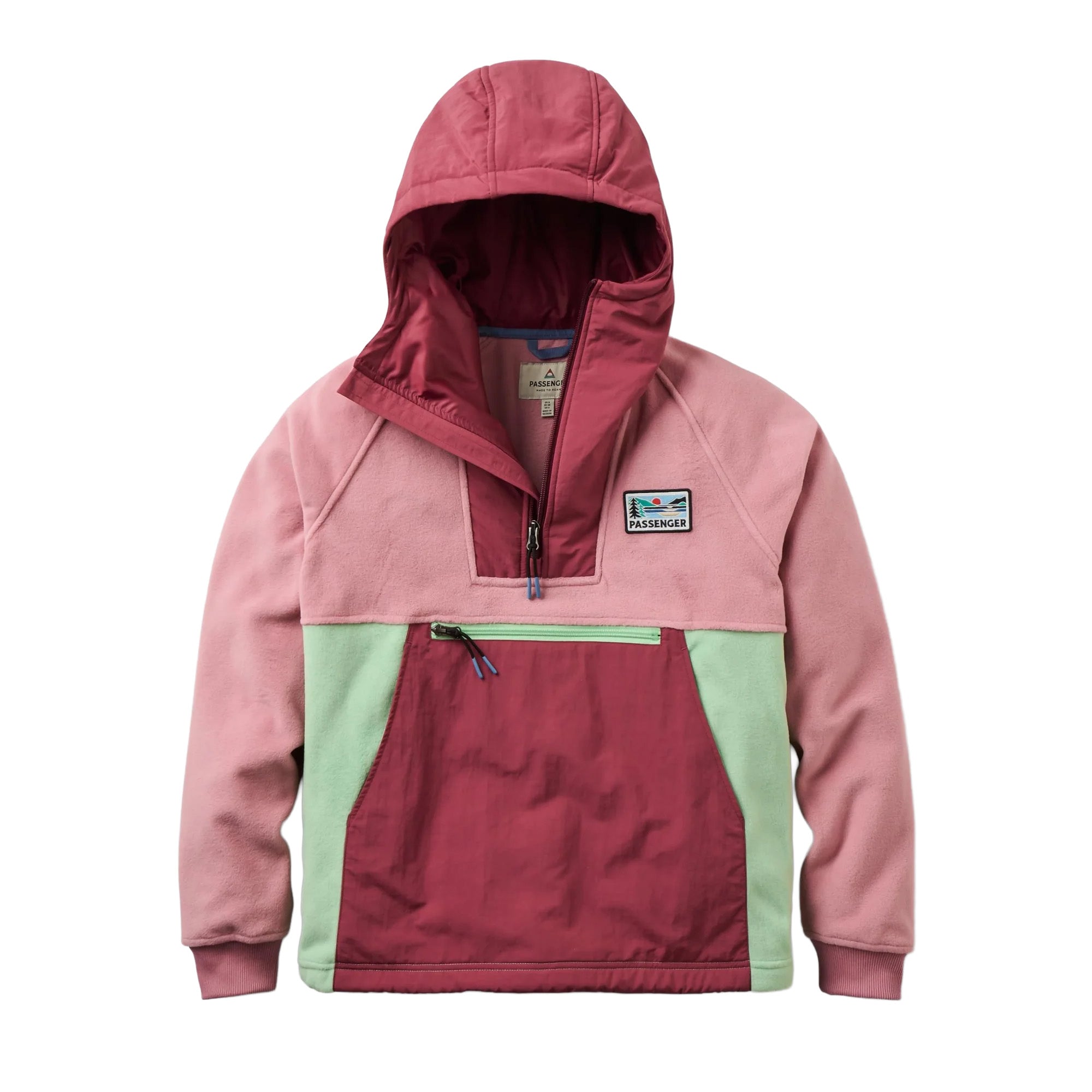 Women's Alexander 1/2 Zip Hooded Fleece - Pink