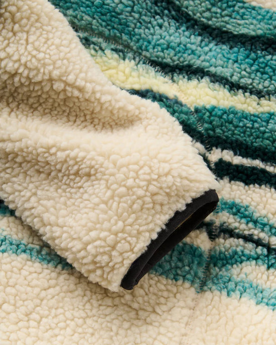 Men's Offroad Sherpa 1/2 Zip Fleece - Cream / Blue