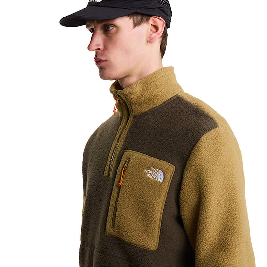 Men's Yumiori 1/4 Zip Fleece Jacket - Green