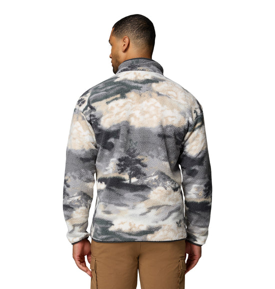 Men's Helvetia II Printed 1/2 Snap Fleece - Grey