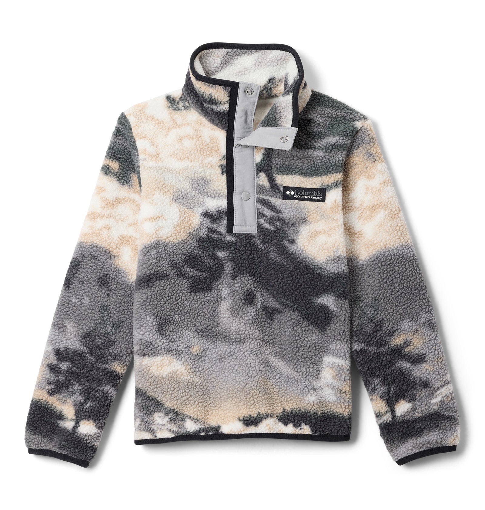 Kids' Helvetia II Printed 1/2 Snap Fleece - Grey