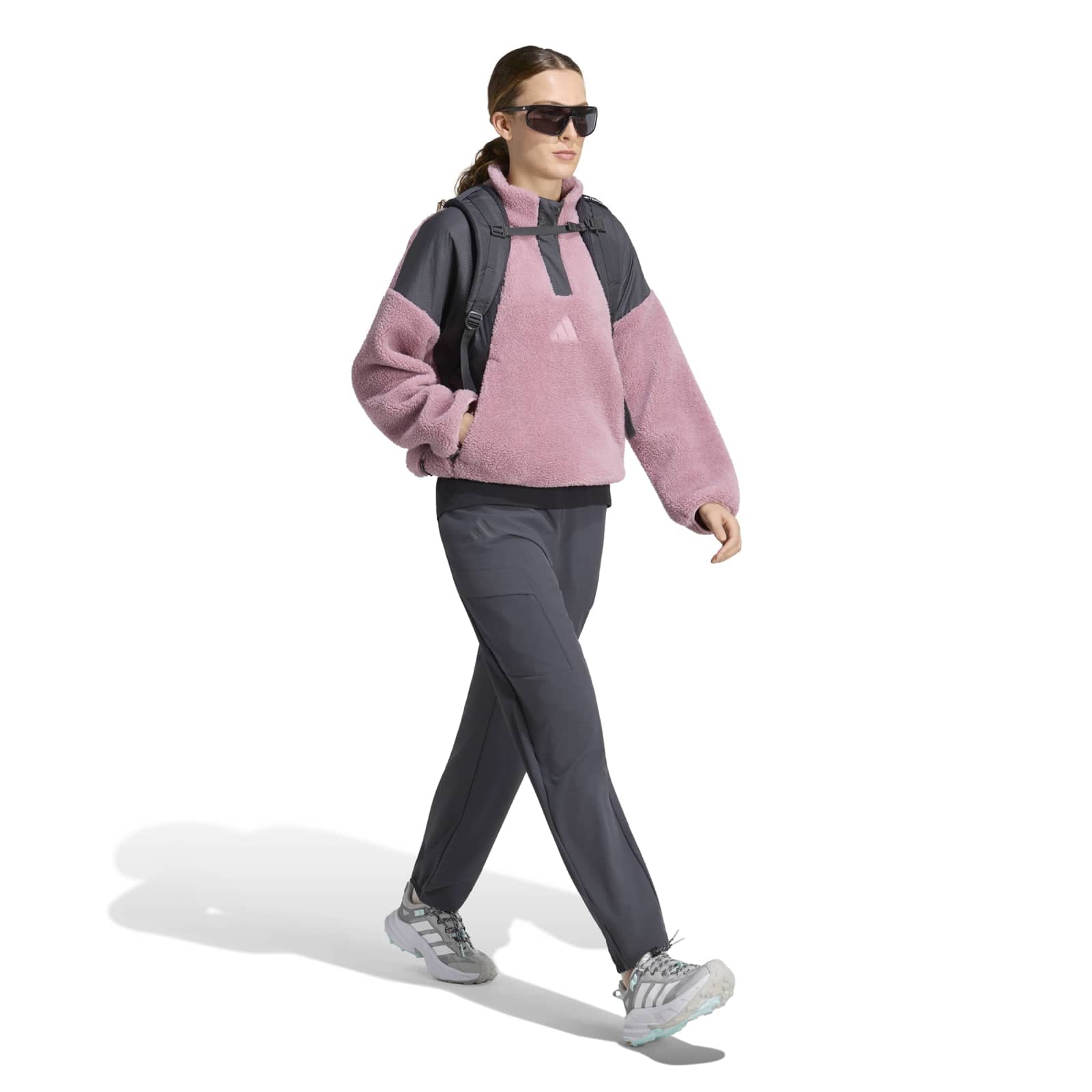 Women's Xploric CLIMAWARM High Pile Snap Fleece - Purple / Grey