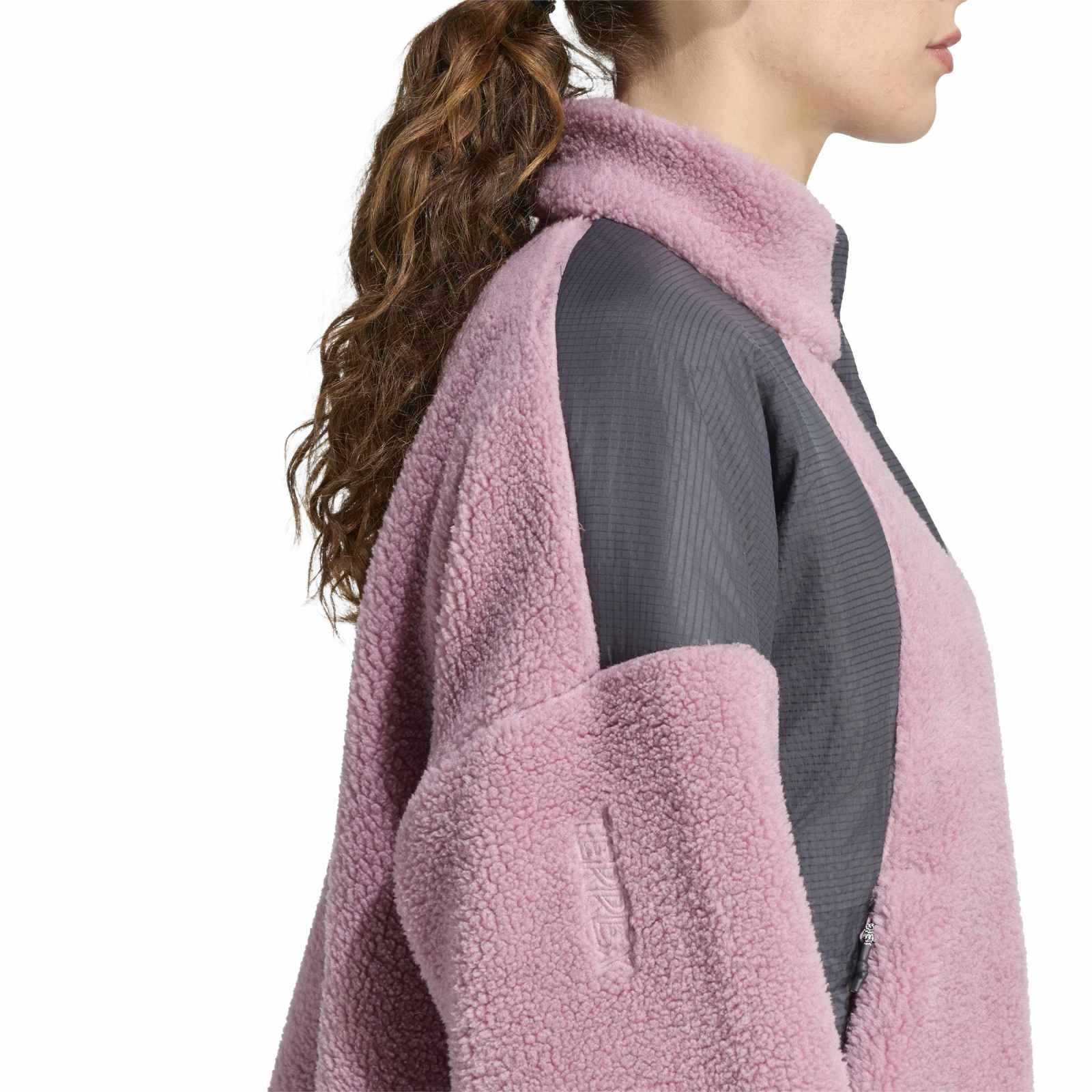Women's Xploric CLIMAWARM High Pile Snap Fleece - Purple / Grey