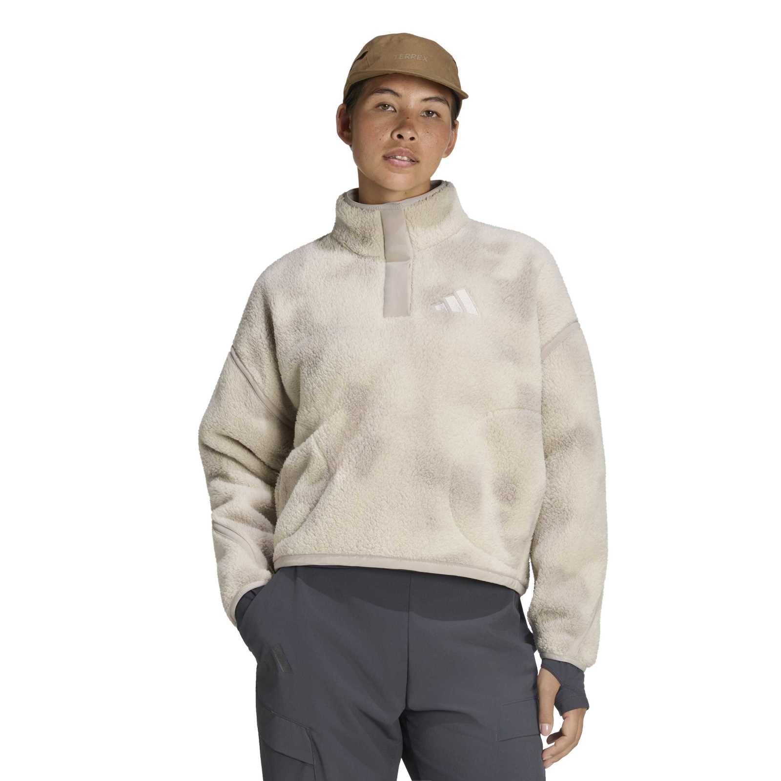 Women's Multi Essentials High Pile 1/2 Zip Fleece - Cream