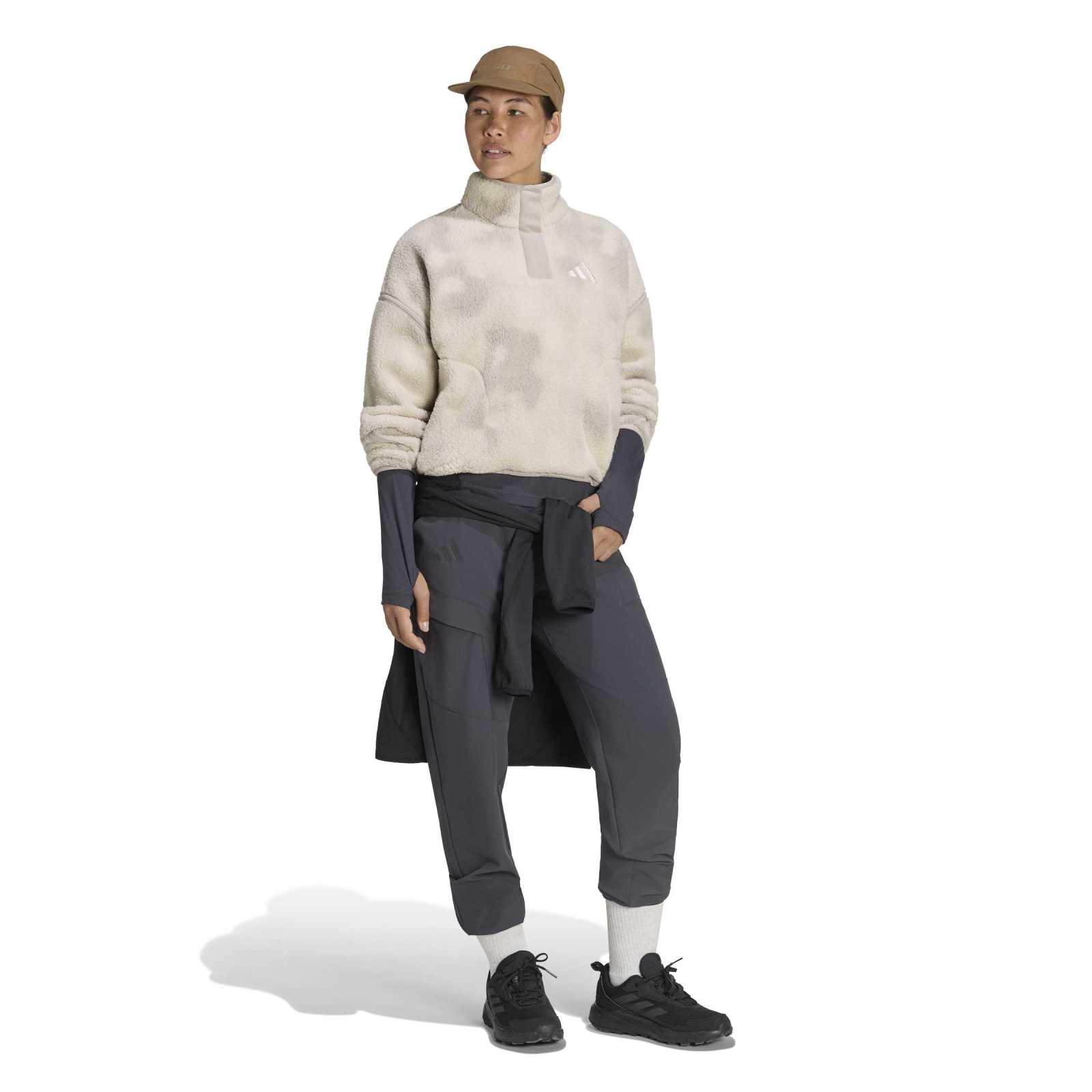Women's Multi Essentials High Pile 1/2 Zip Fleece - Cream