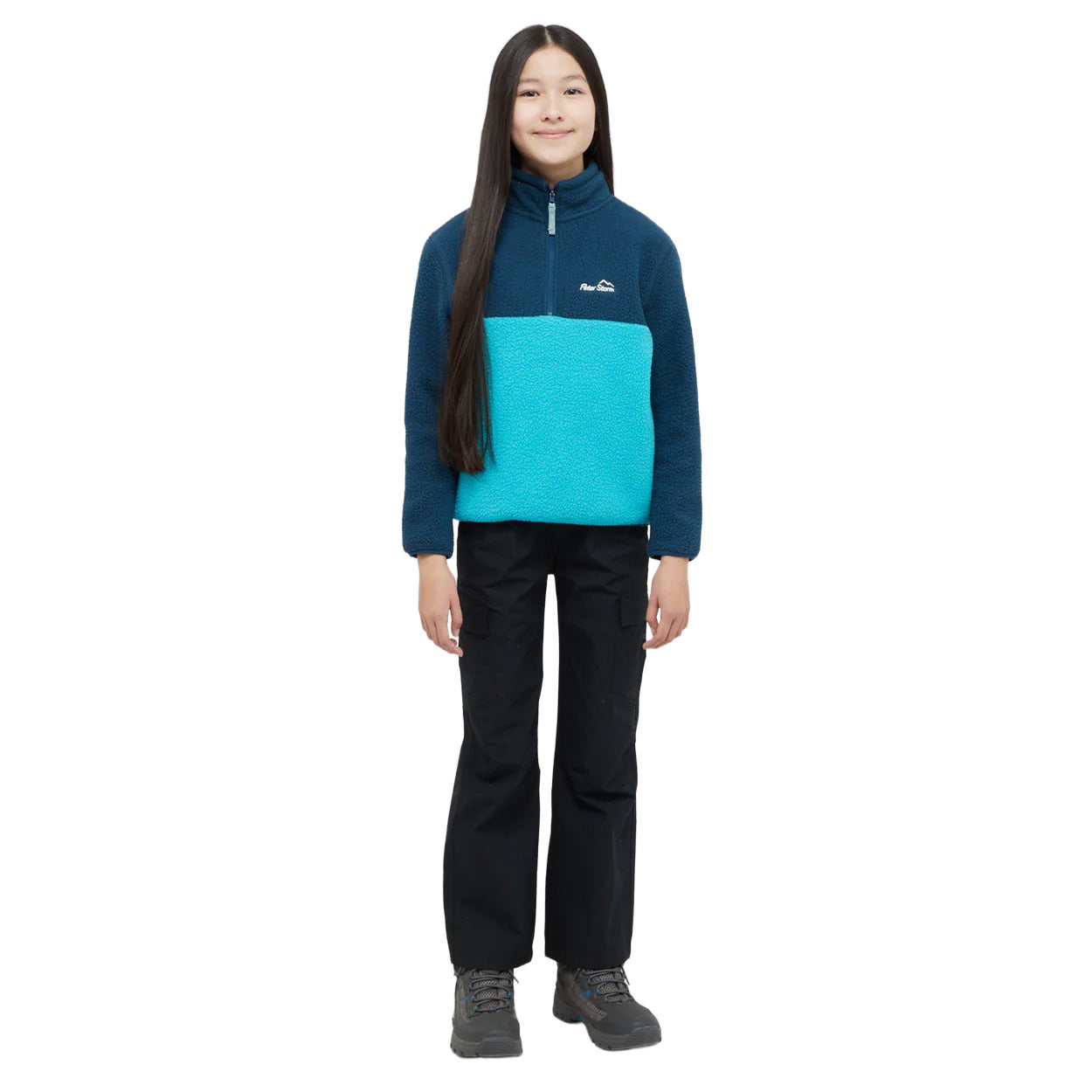 Kids' Borg 1/4 Zip Fleece - Blue