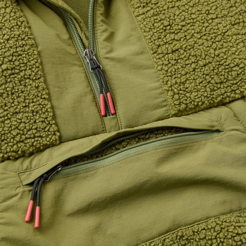 Men's Woodland Hooded 1/2 Zip Fleece - Green