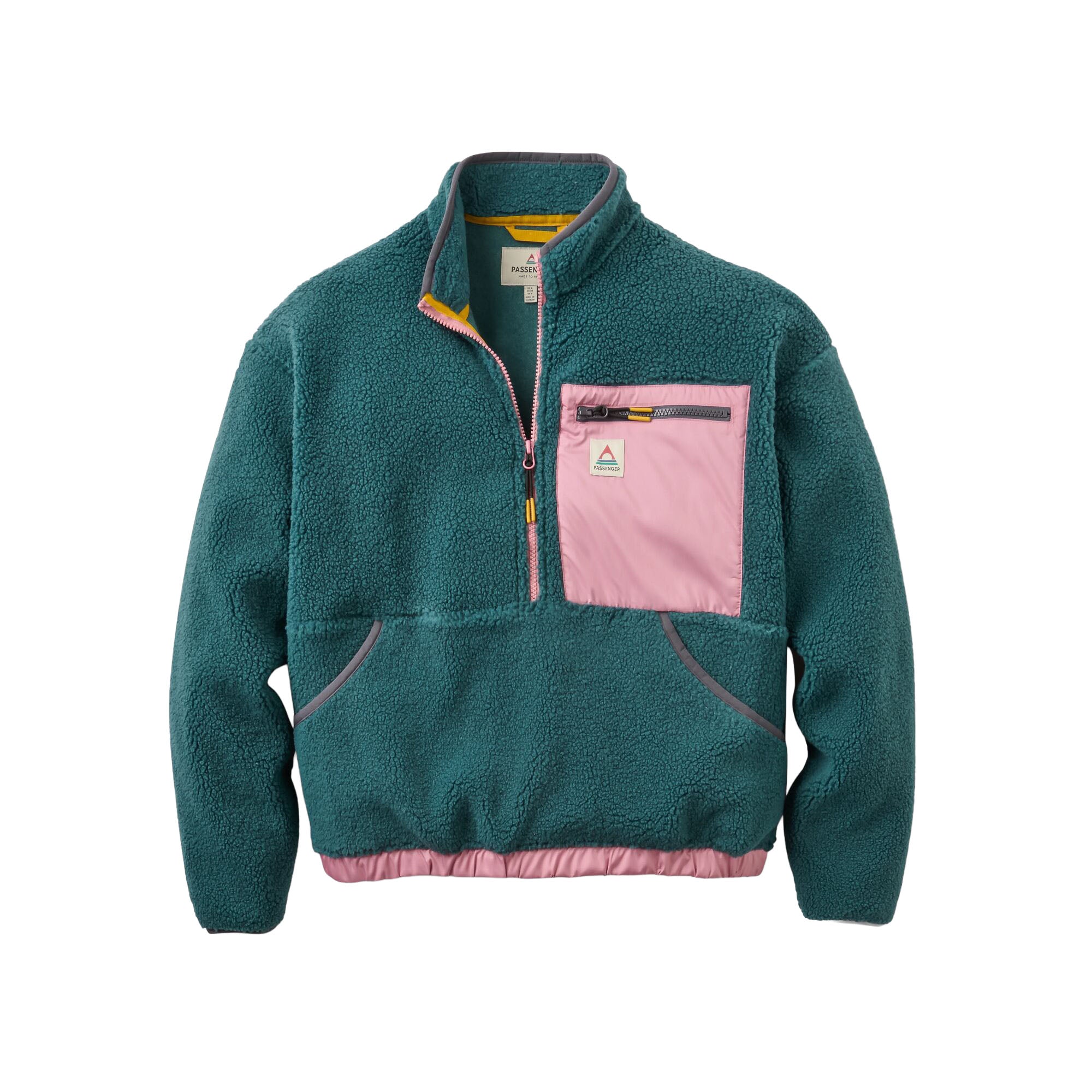 Women's Ravi Recycled 1/2 Zip Sherpa Fleece - Green