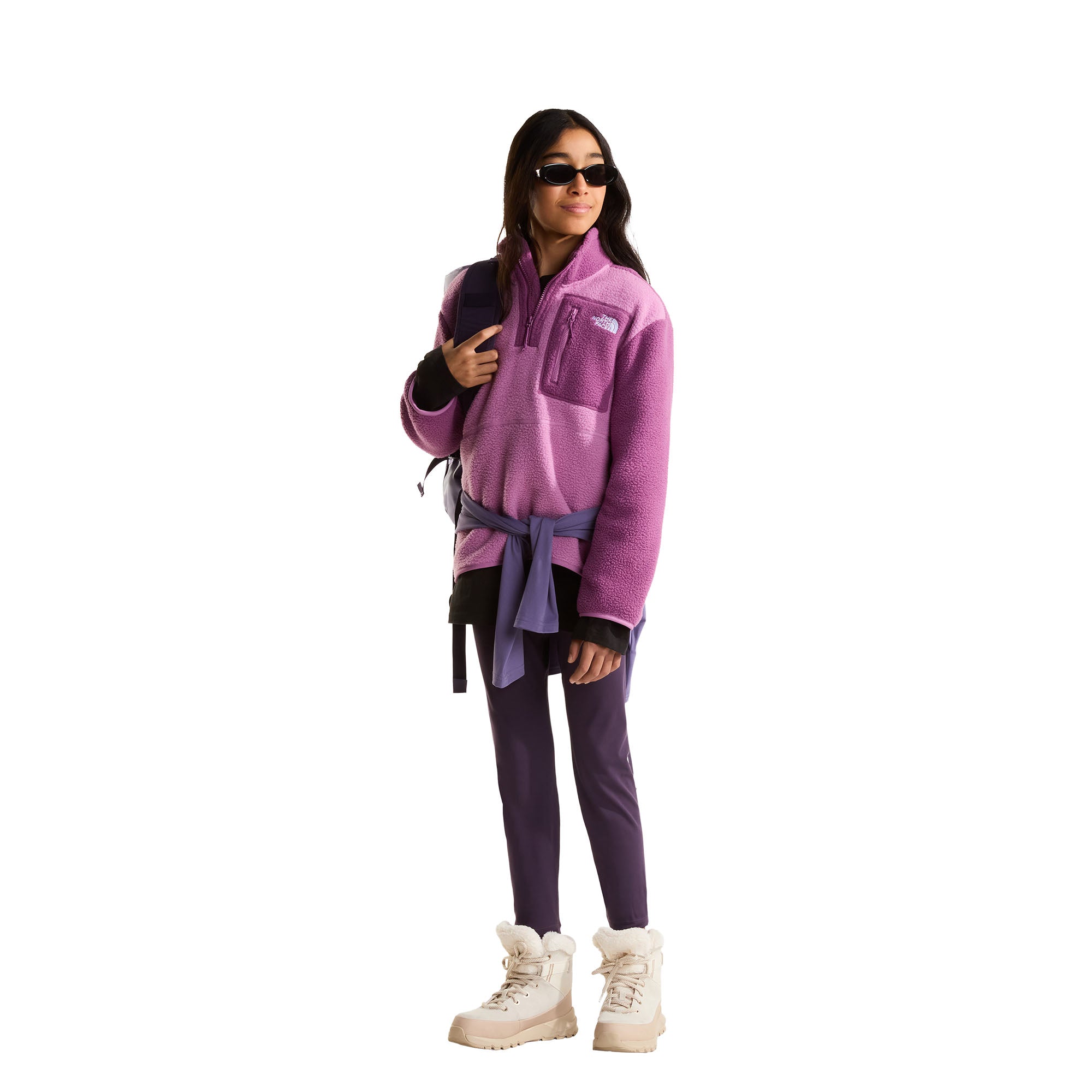 Teens' Yumiori 1/4 Zip Fleece - Purple