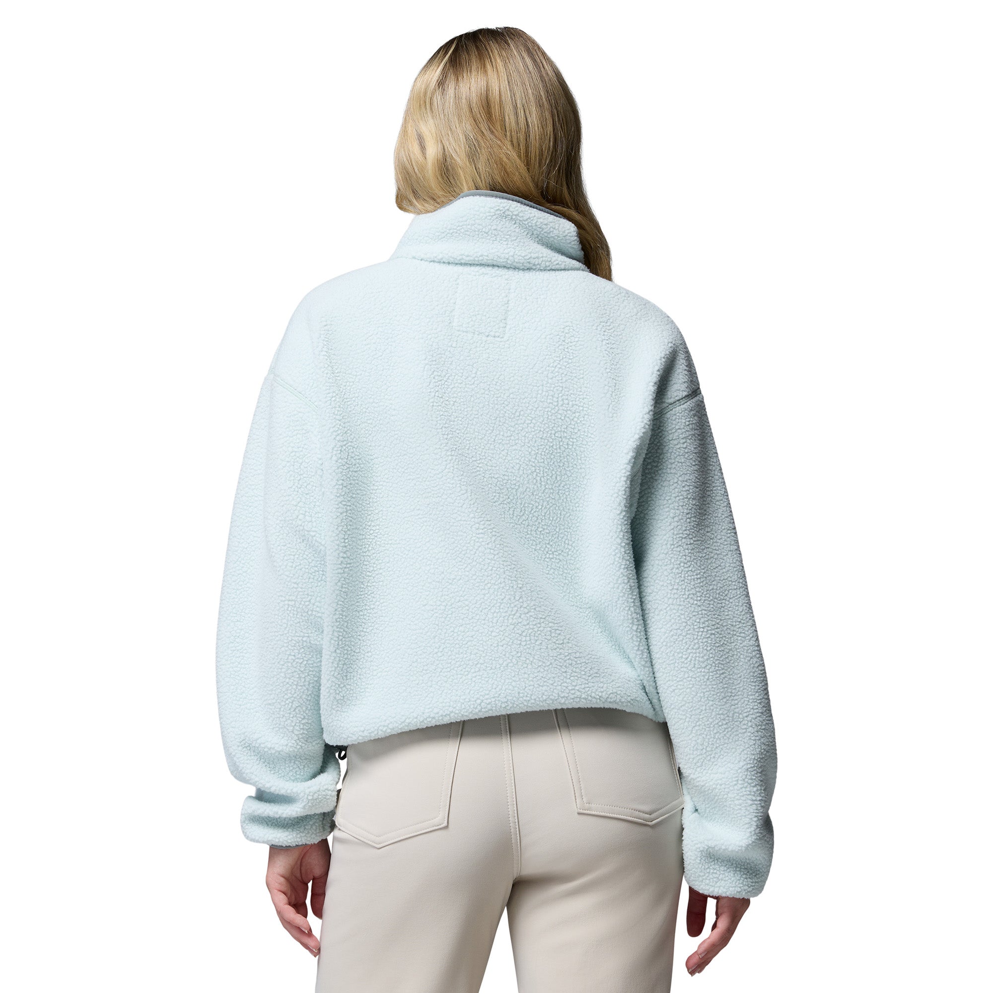 Women's Helvetia II Cropped 1/2 Snap Fleece - Light Green