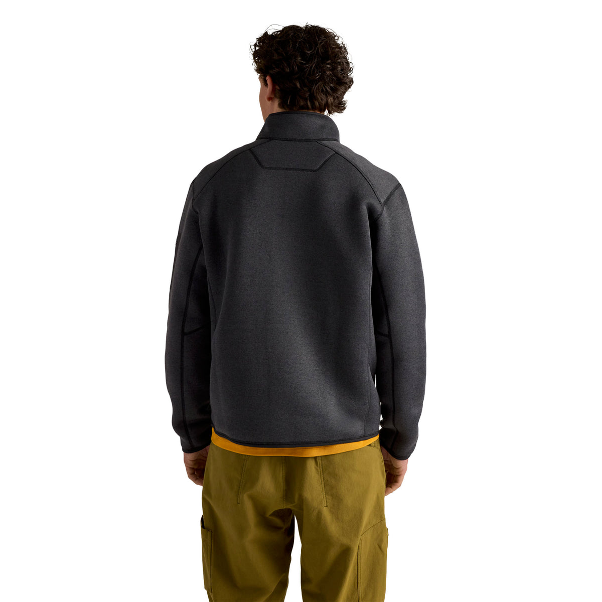 Men's Covert 1/2 Zip Fleece - Black Heather