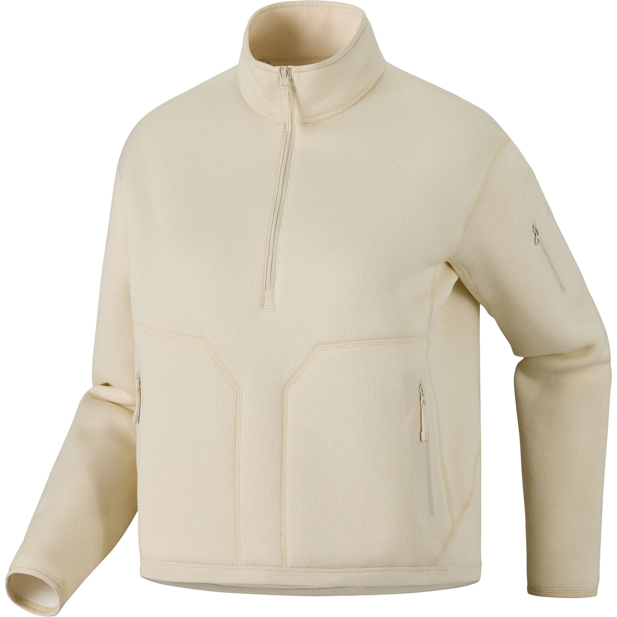 Women's Covert 1/2 Zip Neck Fleece - Arctic Silk Heather / Salt