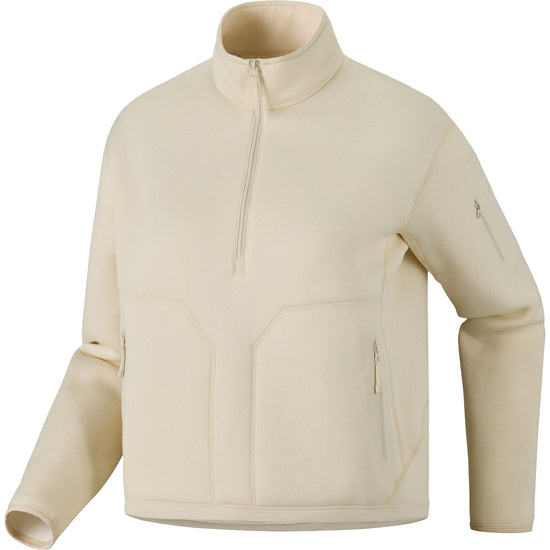 Women's Covert 1/2 Zip Neck Fleece - Arctic Silk Heather / Salt