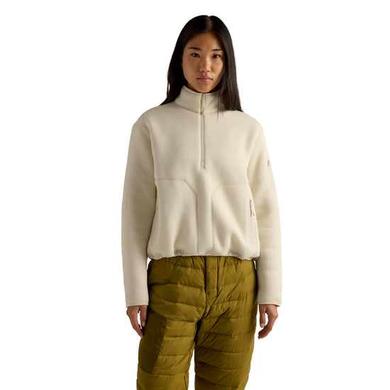 Women's Covert 1/2 Zip Neck Fleece - Arctic Silk Heather / Salt