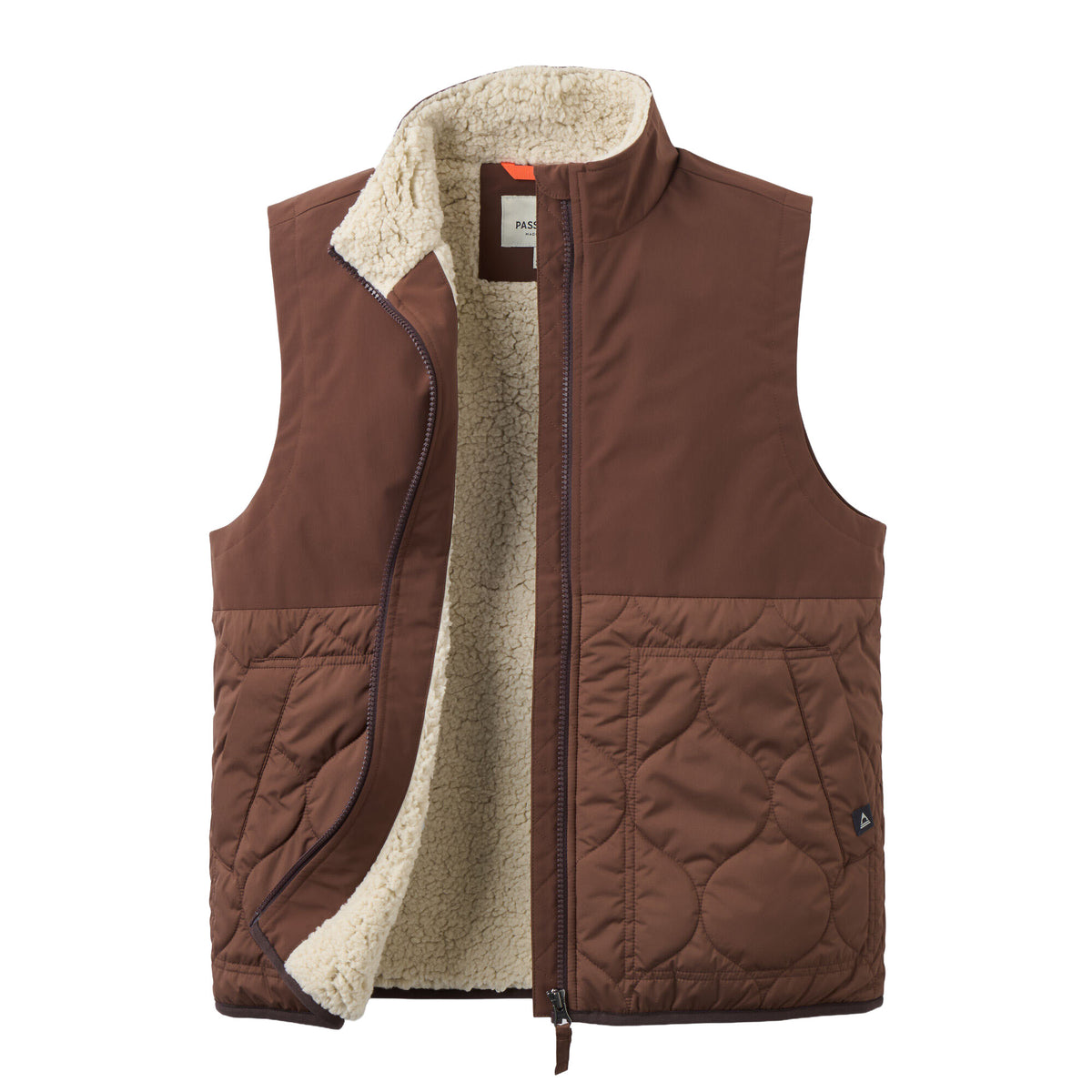 Women's Flora Sherpa Gilet - Brown