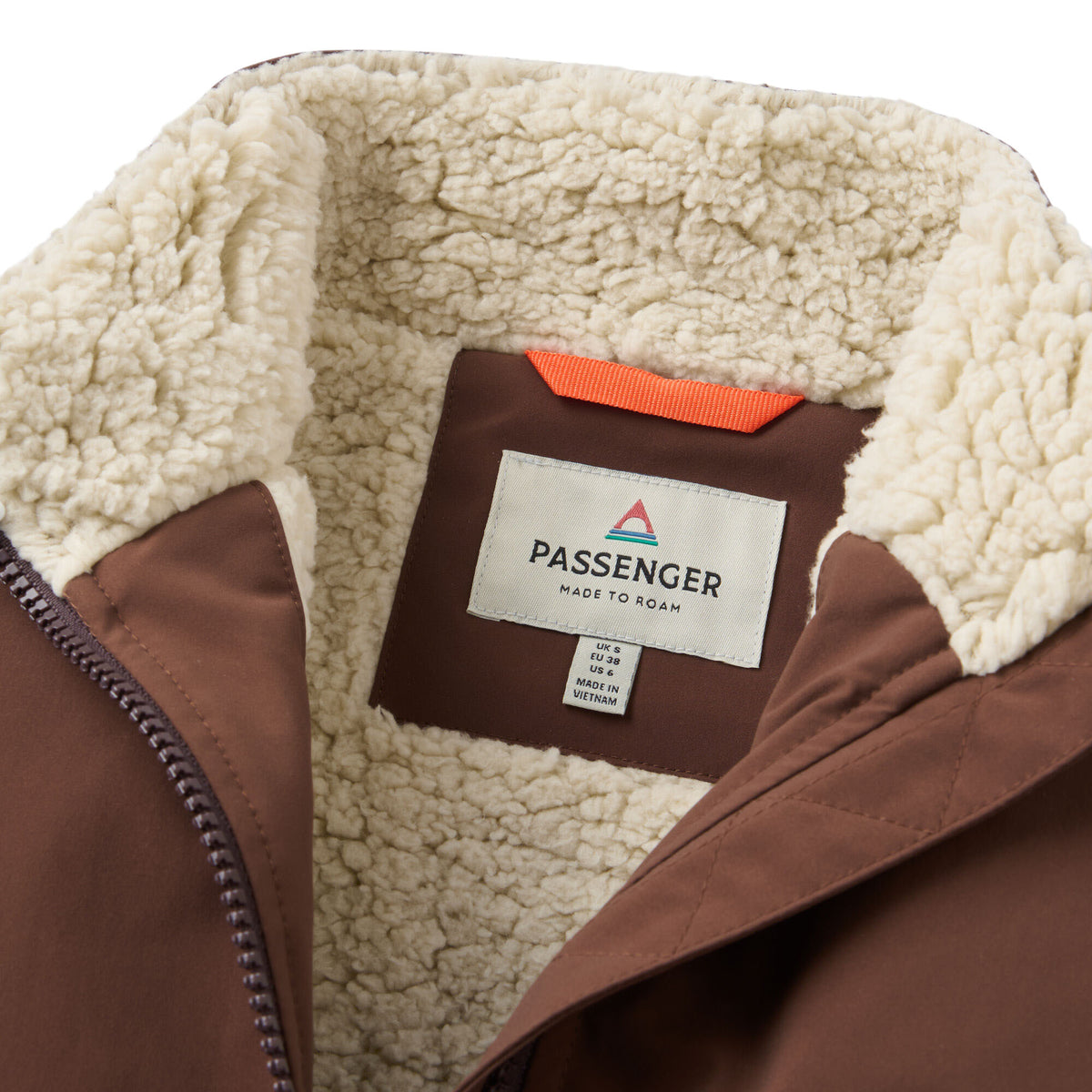 Women's Flora Sherpa Gilet - Brown