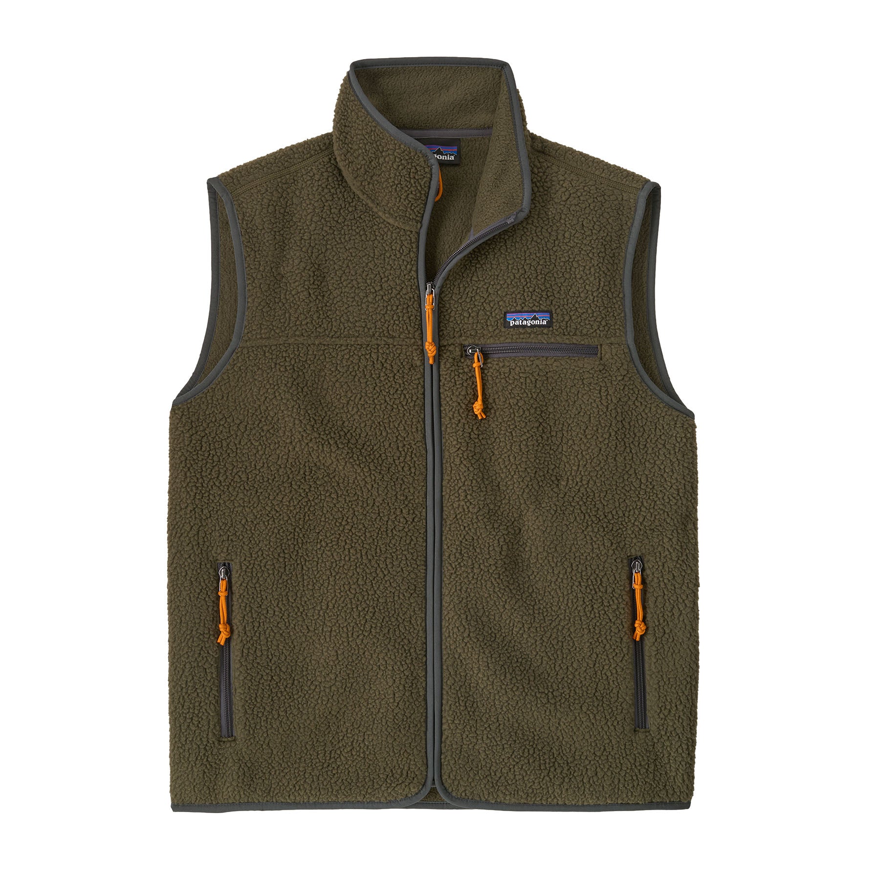 Men's Retro Pile Fleece Vest - Green