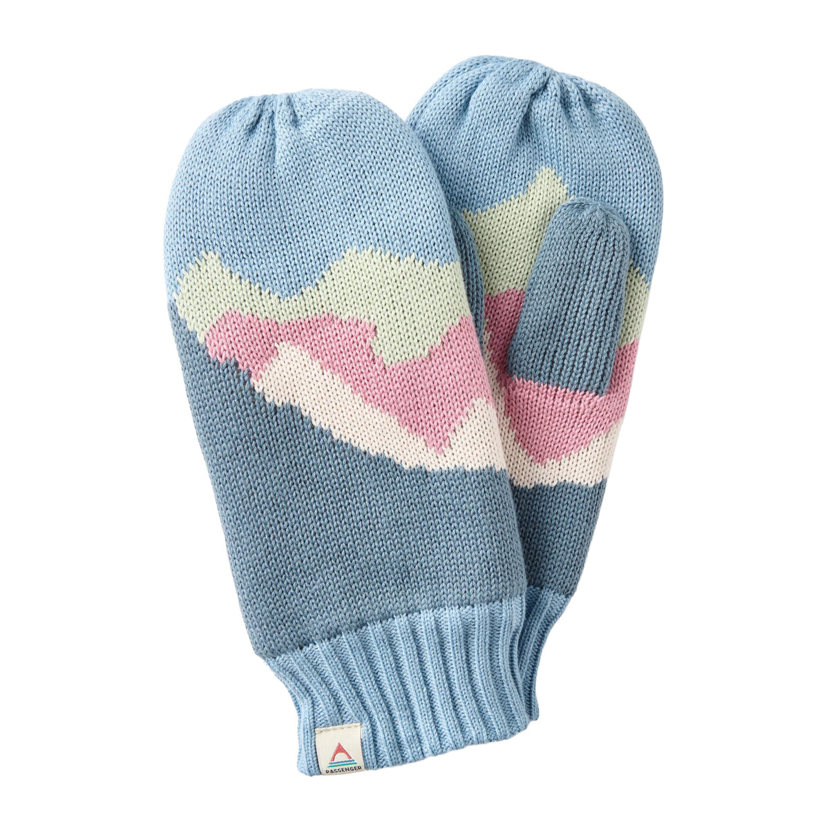 Women's Scenic Fleece Lined Mittens - Blue