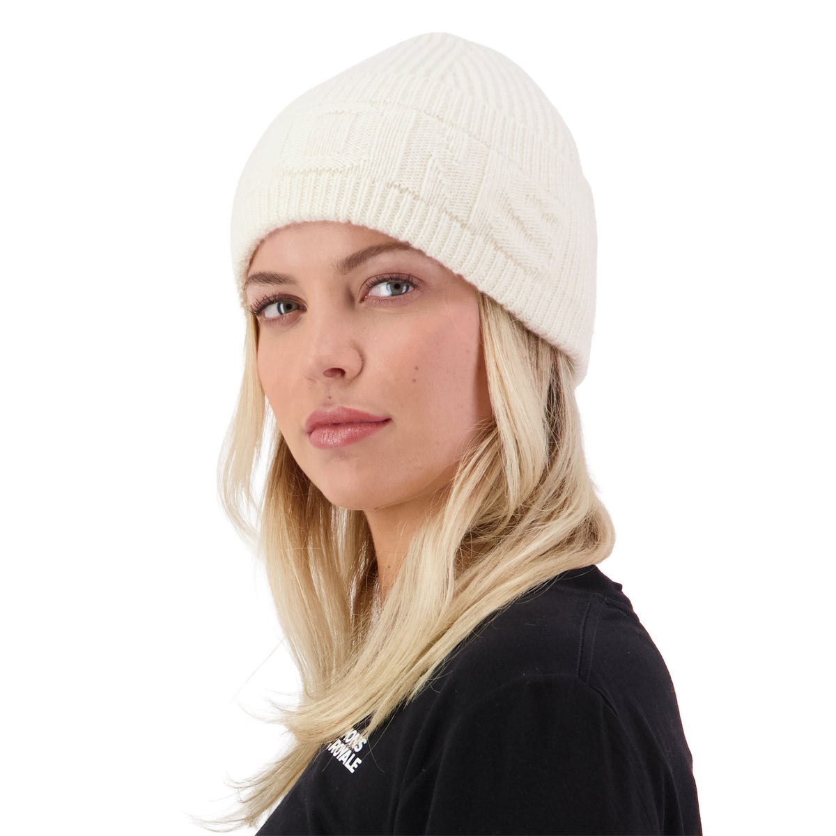 Women's Cosy Merino Beanie - White