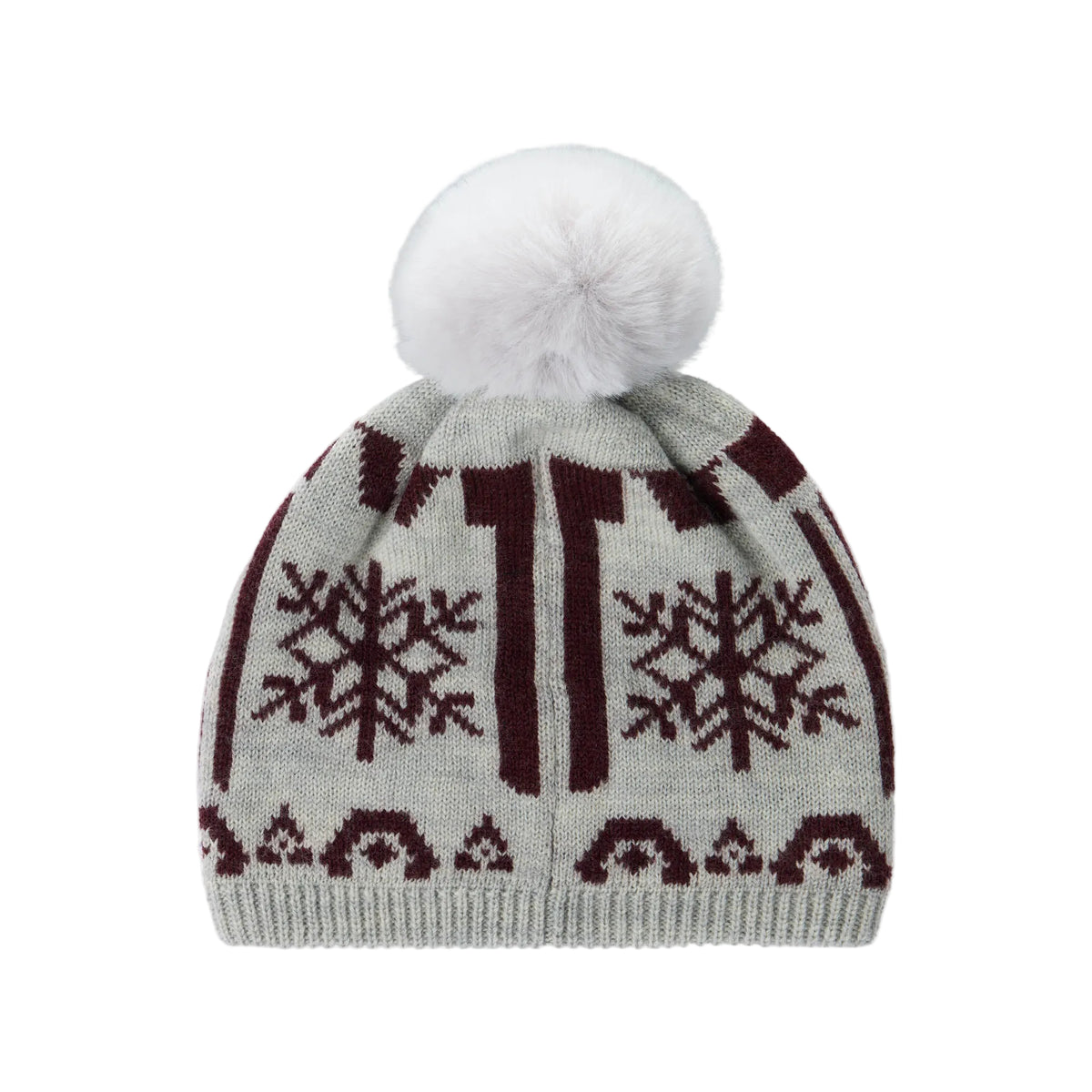 Women’s Snowdazzle Pom-Pom Beanie – Silver