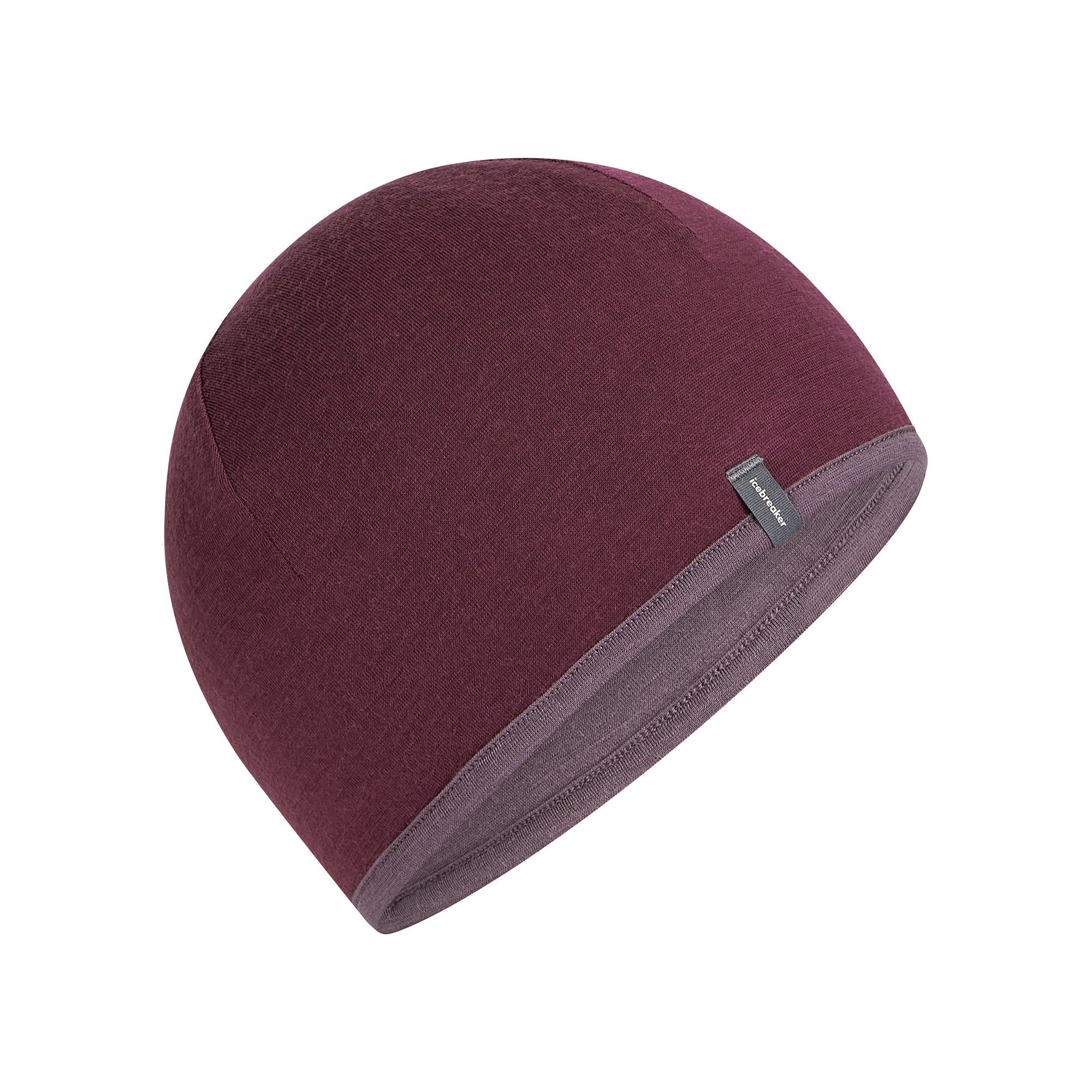 Unisex Reversible Merino Beanie - Purple