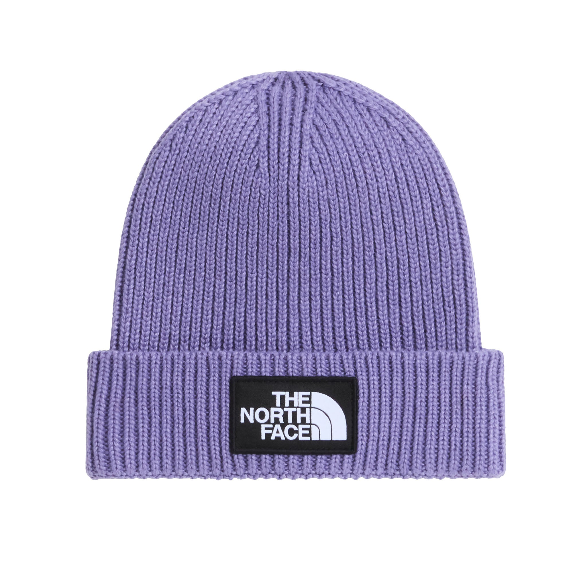 Kids' TNF Logo Box Cuffed Beanie - Purple
