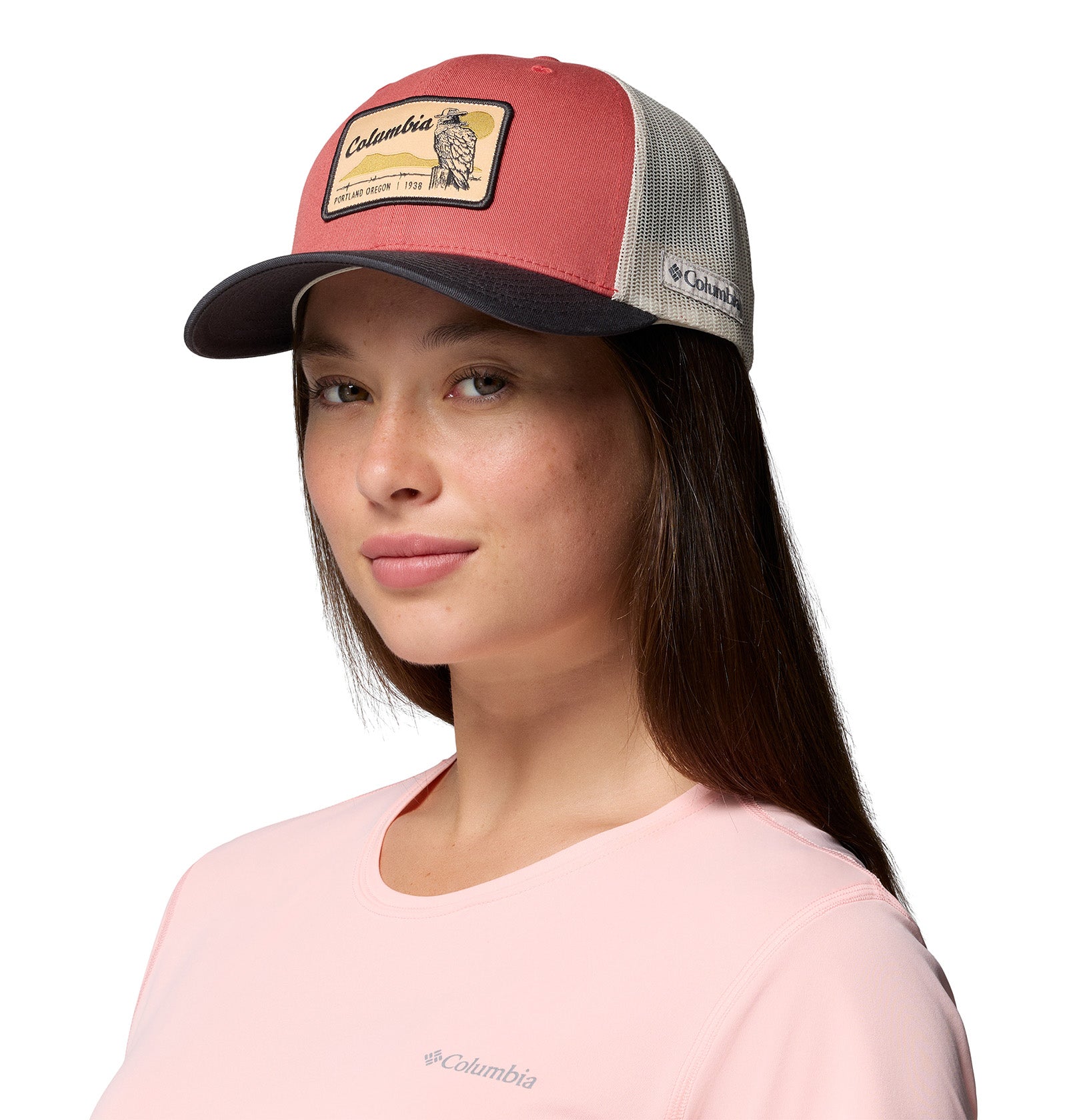 Unisex Columbia Mesh™ Snap Back Hat - Red