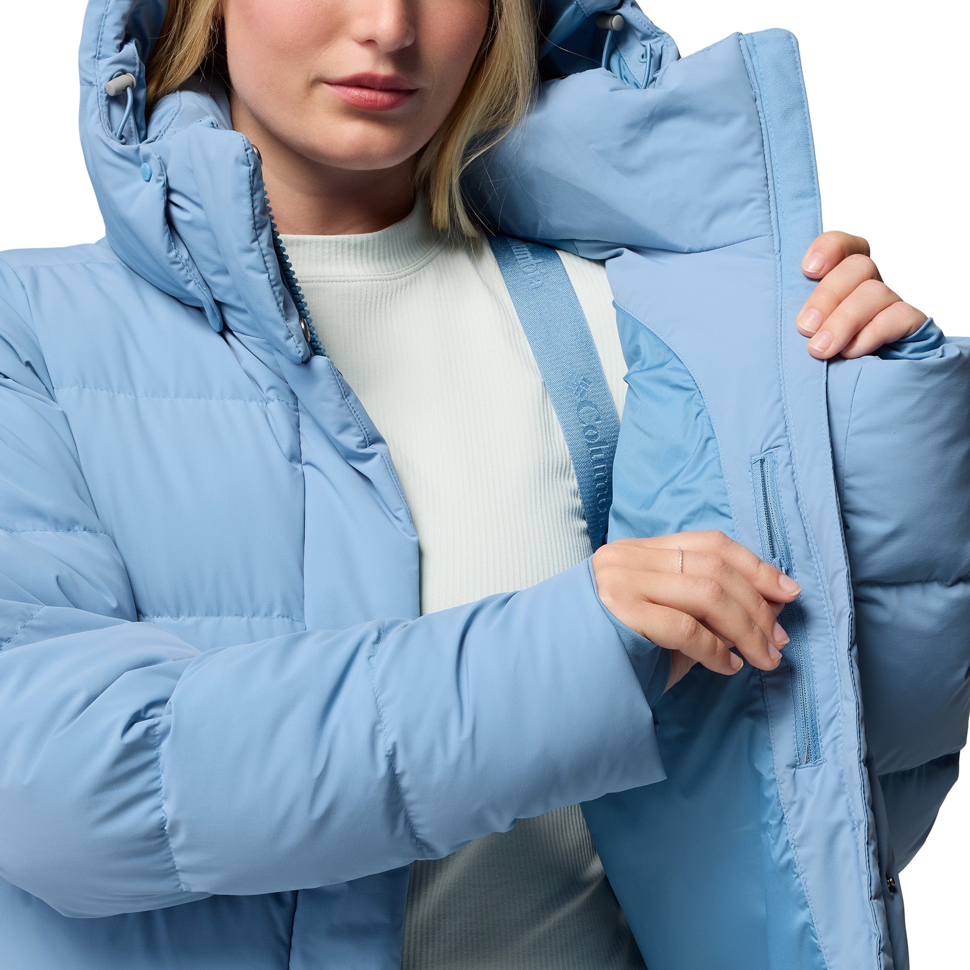 Women's Amaze Puff Hooded Down Jacket - Blue
