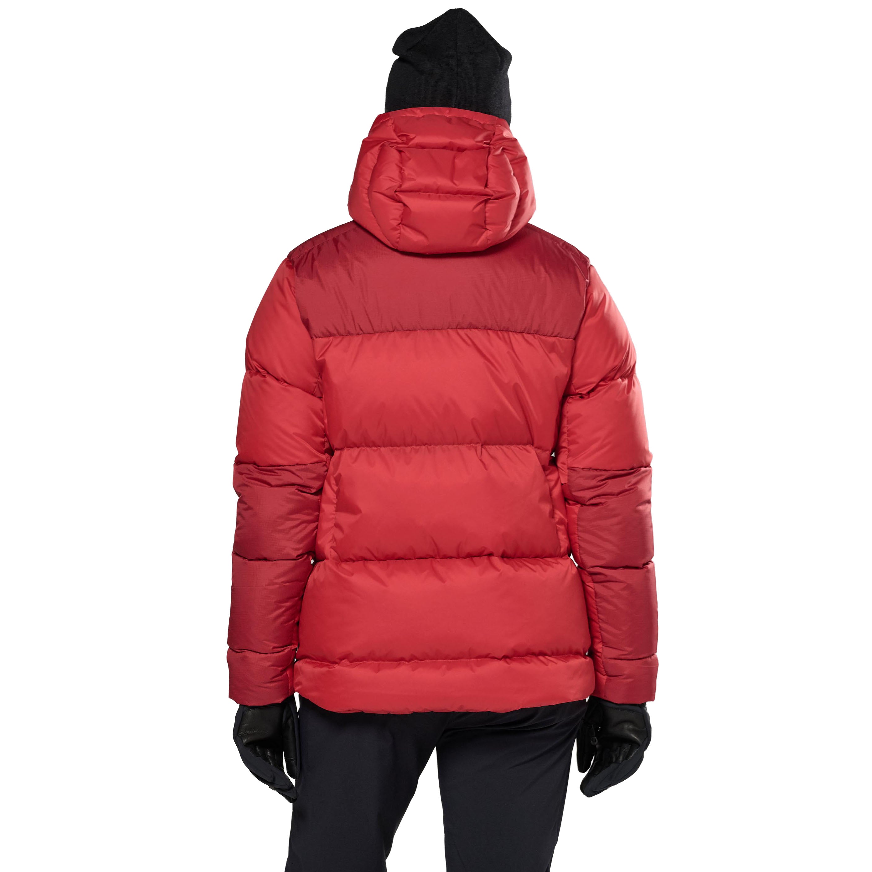 Women's Glacium Hooded Down Jacket - Red