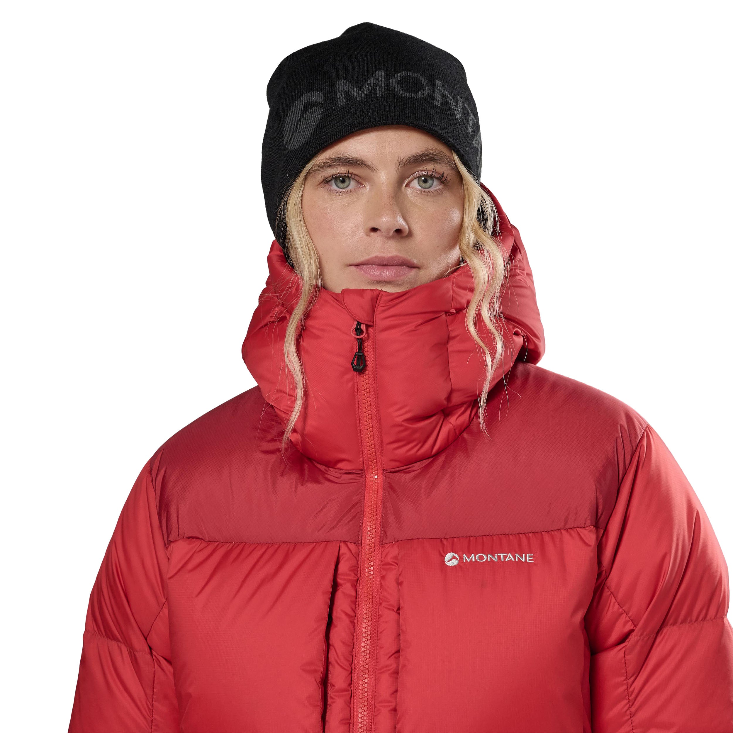 Women's Glacium Hooded Down Jacket - Red