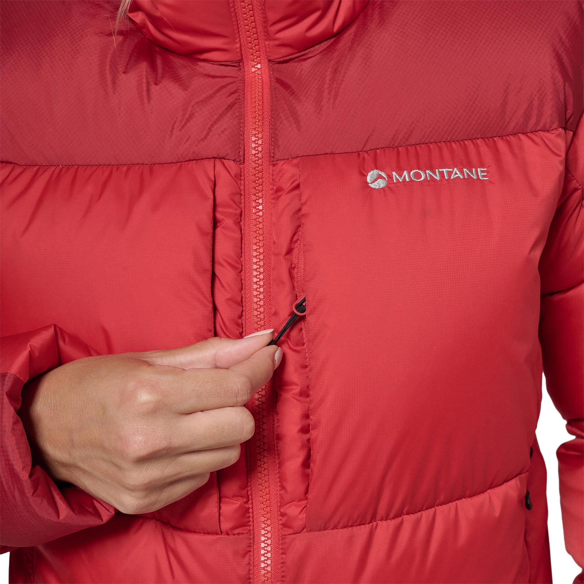 Women's Glacium Hooded Down Jacket - Red