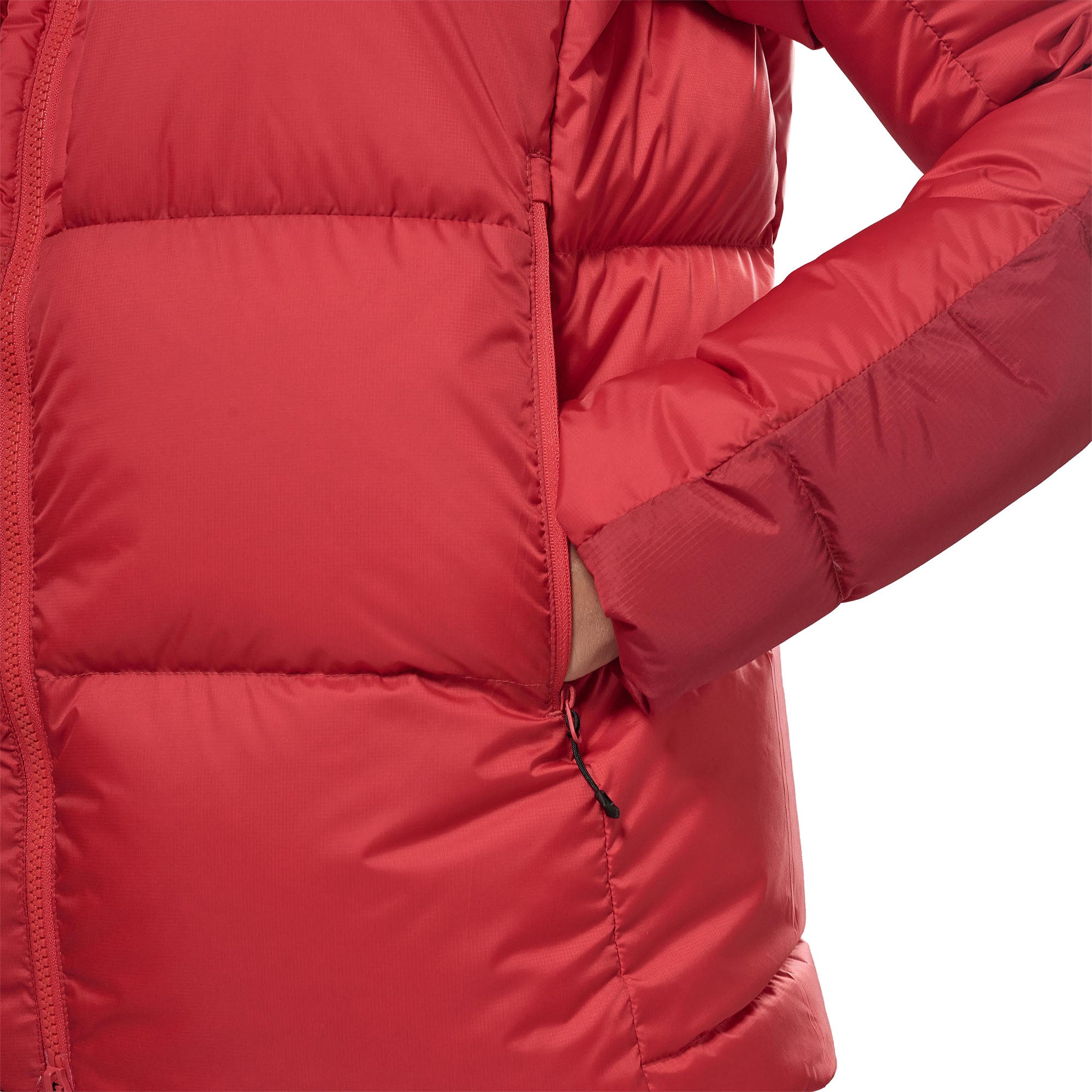 Women's Glacium Hooded Down Jacket - Red